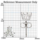 Silver Earrings For Women 0W156 Rhodium 925 Sterling Silver Earrings