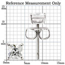 Silver Earrings For Women 0W158 Rhodium 925 Sterling Silver Earrings