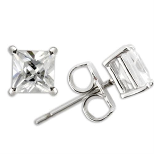 Silver Earrings For Women 0W159 Rhodium 925 Sterling Silver Earrings