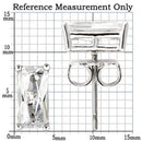 Silver Earrings For Women 0W162 Rhodium 925 Sterling Silver Earrings