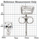 Silver Earrings For Women 0W163 Rhodium 925 Sterling Silver Earrings