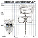 Silver Earrings Silver Earrings For Women 0W164 Rhodium 925 Sterling Silver Earrings Alamode Fashion Jewelry Outlet