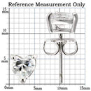 Silver Earrings For Women 0W165 Rhodium 925 Sterling Silver Earrings