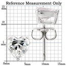 Silver Earrings For Women 0W166 Rhodium 925 Sterling Silver Earrings