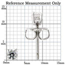 Silver Earrings For Women 0W169 Rhodium 925 Sterling Silver Earrings