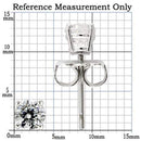 Silver Earrings For Women 0W170 Rhodium 925 Sterling Silver Earrings