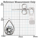 Silver Earrings For Women 0W180 Rhodium 925 Sterling Silver Earrings