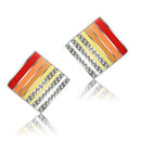 Silver Stud Earrings TK275 Stainless Steel Earrings with Top Grade Crystal