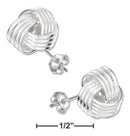 Silver Earrings Sterling Silver Earrings: 10mm Knot Earrings On Posts JadeMoghul