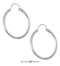 Silver Earrings Sterling Silver Earrings: 22mm "u" Wire Hoop Earrings JadeMoghul