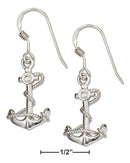Silver Earrings Sterling Silver Earrings: Anchor Earrings With Rope JadeMoghul Inc.