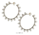 Silver Earrings Sterling Silver Earrings: Bali Style Hoop Earrings JadeMoghul Inc.