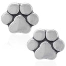 Silver Earrings Sterling Silver Earrings: Basic Paw Simple Dog Paw Print Post Earrings JadeMoghul Inc.