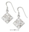Silver Earrings Sterling Silver Earrings: Diamond-shape Celtic Scroll Design Earrings On French Wires JadeMoghul
