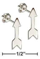 Silver Earrings Sterling Silver Earrings: High Polish Arrow Post Earrings JadeMoghul Inc.