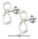 Silver Earrings Sterling Silver Earrings: Infinity Knot Post Earrings JadeMoghul Inc.