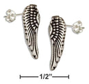 Silver Earrings Sterling Silver Earrings: Mini Angel Wing Earrings JadeMoghul Inc.