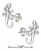 Silver Earrings Sterling Silver Earrings:  Mini Gecko Earrings On Stainless Steel Posts And Nuts JadeMoghul