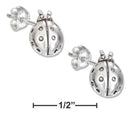 Silver Earrings Sterling Silver Earrings: Mini Ladybug Earrings On Stainless Steel Posts And Nuts JadeMoghul