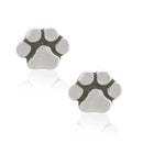 Silver Earrings Sterling Silver Earrings: Mini Paw Dog Paw Print Post Earrings JadeMoghul Inc.