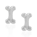 Silver Earrings Sterling Silver Earrings: Polished Mini Bone Post Earrings JadeMoghul Inc.
