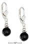 Silver Earrings Sterling Silver Earrings: Silver And Faceted Onyx Bead Earrings On Leverbacks JadeMoghul