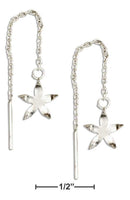 Silver Earrings Sterling Silver Earrings: Starfish Ear Thread Earrings JadeMoghul Inc.