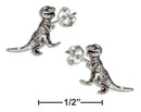 Silver Earrings Sterling Silver Earrings: Tyrannosaurus Rex Dinosaur Earrings Stainless Steel Post-nuts JadeMoghul