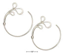 Silver Earrings Sterling Silver Earrings: Wire Hoop Earrings With Splash JadeMoghul Inc.