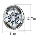 Stud Earrings TK2149 Stainless Steel Earrings with AAA Grade CZ