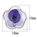 Silver Earrings Stud Earrings TK903 Stainless Steel Earrings with Epoxy Alamode Fashion Jewelry Outlet