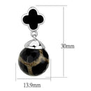 Silver Earrings Wedding Earrings TK2383 Stainless Steel Earrings with Synthetic Alamode Fashion Jewelry Outlet