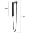 Wedding Earrings TK2535 Light Black (Gun) Stainless Steel Earrings