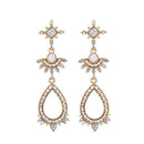 Women Vintage Palace Shiny Crystal Drop Earrings