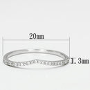 Silver Jewelry Rings 925 Silver Ring TS076 Rhodium 925 Sterling Silver Ring with AAA Grade CZ Alamode Fashion Jewelry Outlet