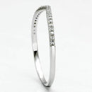 925 Silver Ring TS076 Rhodium 925 Sterling Silver Ring with AAA Grade CZ