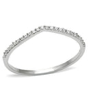 Silver Jewelry Rings 925 Silver Ring TS076 Rhodium 925 Sterling Silver Ring with AAA Grade CZ Alamode Fashion Jewelry Outlet