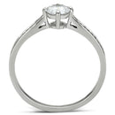 925 Silver Ring TS079 Rhodium 925 Sterling Silver Ring with AAA Grade CZ