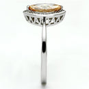 925 Silver Ring TS098 Rhodium 925 Sterling Silver Ring with AAA Grade CZ