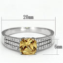 925 Silver Ring TS099 Rhodium 925 Sterling Silver Ring with AAA Grade CZ