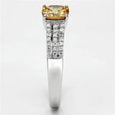 925 Silver Ring TS099 Rhodium 925 Sterling Silver Ring with AAA Grade CZ