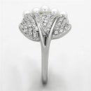 925 Silver Ring TS167 Rhodium 925 Sterling Silver Ring with Synthetic