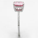 925 Silver Ring TS179 Rhodium 925 Sterling Silver Ring with Cubic