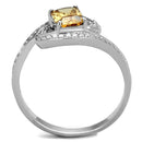 925 Silver Ring TS183 Rhodium 925 Sterling Silver Ring with AAA Grade CZ