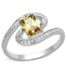 Silver Jewelry Rings 925 Silver Ring TS183 Rhodium 925 Sterling Silver Ring with AAA Grade CZ Alamode Fashion Jewelry Outlet