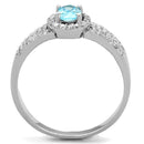 Silver Jewelry Rings 925 Silver Ring TS184 Rhodium 925 Sterling Silver Ring with AAA Grade CZ Alamode Fashion Jewelry Outlet