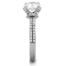 Silver Jewelry Rings 925 Silver Ring TS197 Rhodium 925 Sterling Silver Ring with AAA Grade CZ Alamode Fashion Jewelry Outlet