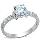 Silver Jewelry Rings 925 Silver Ring TS197 Rhodium 925 Sterling Silver Ring with AAA Grade CZ Alamode Fashion Jewelry Outlet