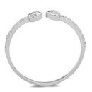 925 Silver Ring TS205 Rhodium 925 Sterling Silver Ring with AAA Grade CZ