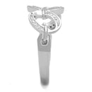925 Silver Ring TS212 Rhodium 925 Sterling Silver Ring with AAA Grade CZ